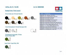 TAMIYA 1:48 Rus. Mit. Pz. T-34/85 / 300032599