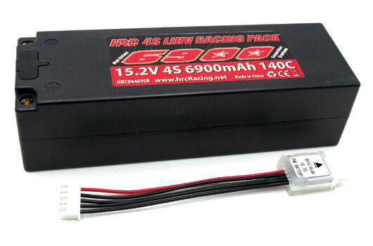 HRC Racing Akku LiHV 4S 15.2V 6900mAh 140C Graphene Hard Case Shorty 5mm Stecker 37x47x139 mm / HRC04469SR5