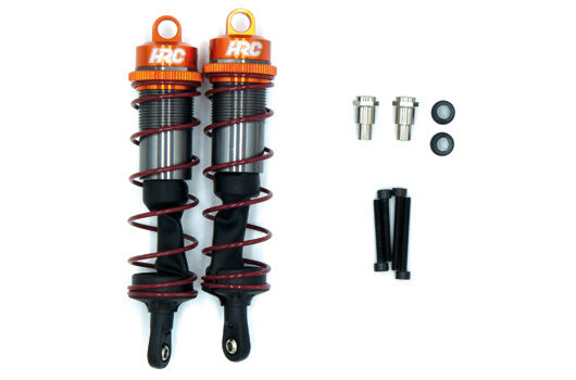 HRC Racing Tuningteil 1/8 Stossdämpfer Set Aluminium Threaded 110mm Gold TI (2 Stk.) / HRC28014F