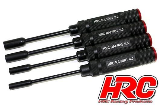 HRC Racing Werkzeugsatz HRC Mutternschlüsselset 4.0 / 5.5 / 7.0 / 8.0mm / HRC4008A