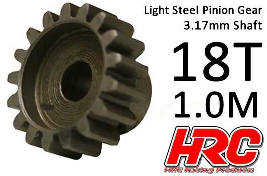 HRC Racing Motorritzel 1.0M / 3.17mm Achse Stahl Leicht 18Z / HRC71018S