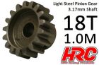 HRC Racing Motorritzel 1.0M / 3.17mm Achse Stahl Leicht 18Z / HRC71018S