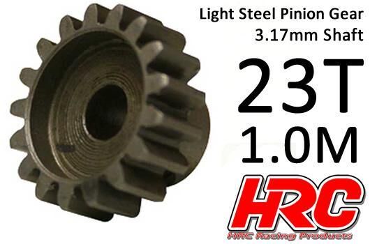 HRC Racing Motorritzel 1.0M / 3.17mm Achse Stahl Leicht 23Z / HRC71023S