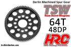 HRC Racing Hauptzahnrad 48DP Low Friction Gefräst Delrin Ultra Light64Z / HRC74864LW