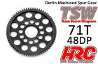 HRC Racing Hauptzahnrad 48DP Low Friction Gefräst Delrin Ultra Light 71Z / HRC74871LW