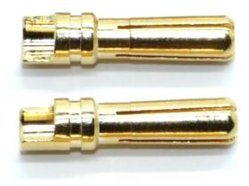HRC Racing Stecker 4.0mm männchen (10 Stk.) Gold /...