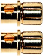HRC Racing Stecker 8.0mm männchen (10 Stk.) Gold / HRC9008M