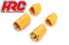 HRC Racing Stecker MT60 Triple 1 paar (1 male & 1 female) Gold / HRC9021P