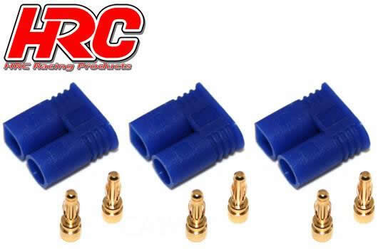 HRC Racing Stecker EC2 männchen (3 Stk.) Gold / HRC9050A
