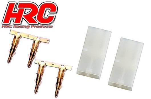 HRC Racing Stecker Tamiya männchen (2 Stk.) Gold / HRC9084A