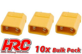 HRC Racing Stecker XT30 männchen (10 Stk.) Gold /...