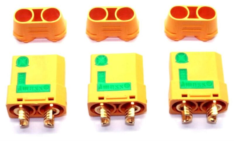 HRC Racing Stecker XT90 weibchen Anti-Spark (3 Stk.) Gold / HRC9097AS