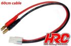 HRC Racing Ladekabel 4mm Bullet zu Tamiya Stecker 600mm Gold / HRC9111-6