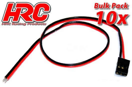 HRC Racing Akku Kabel FUT 30cm Länge BULK 10 Stk. / HRC9208B