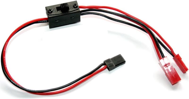 HRC Racing Schalter Ein/Aus BEC/JR Stecker mit Ladekabel / HRC9253