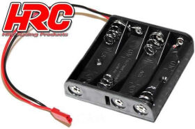 HRC Racing Batteriehalterung AA 4 Zellen Flach mit BEC...