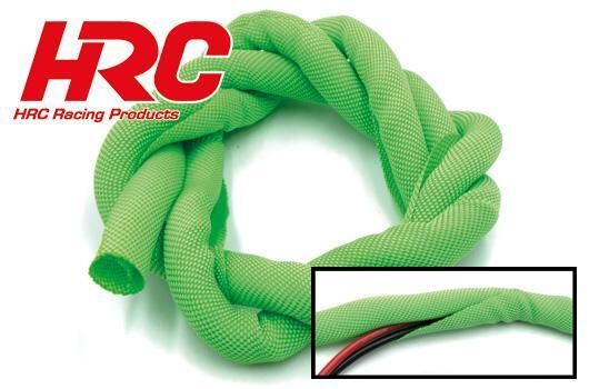 HRC Racing Kabel Gewebeschutzschlauch WRAP Super Soft grün 6mm für Servokabel (1m) / HRC9501SCG