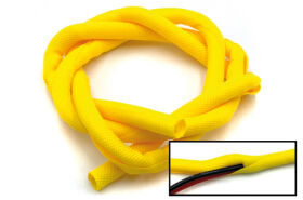 HRC Racing Kabel Gewebeschutzschlauch WRAP Super weich gelb 6mm für Servokabel (1m) / HRC9501SCY