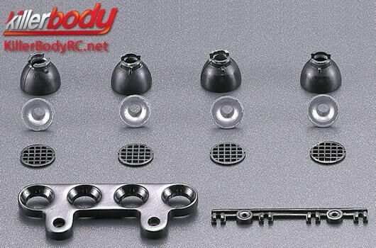 KillerBody Karosserieteile 1/10 Short Course Scale Vordere Zusätzlicher Scheinwerfer / KBD48046