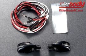 KillerBody Lichtset 1/10 TC/Drift Scale LED Spiegel mit...