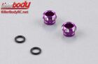 KillerBody Karrosserieteile Multi Scale Accessory CNC Aluminium LED Lichthalter für 5mm LED Purple (2 Stk.) / KBD48120PR