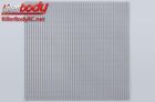 KillerBody Karrosserieteile 1/10 Zubehör Scale Rostfreier Stahl modifiziert Gitter von Luftzufuhr 100x100mm Square Schwarz / KBD48123
