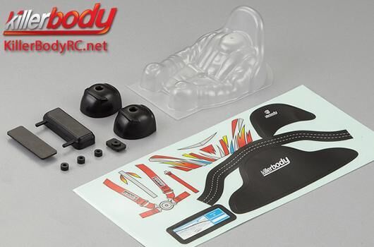 KillerBody Karrosserieteile 1/10 Zubehör Scale Kopilote Set / KBD48245