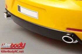 KillerBody Karrosserieteile 1/10 Zubehör Scale Auspuffrohratrappe LED Kompatible Einzel typ (2 Stk.) / KBD48282