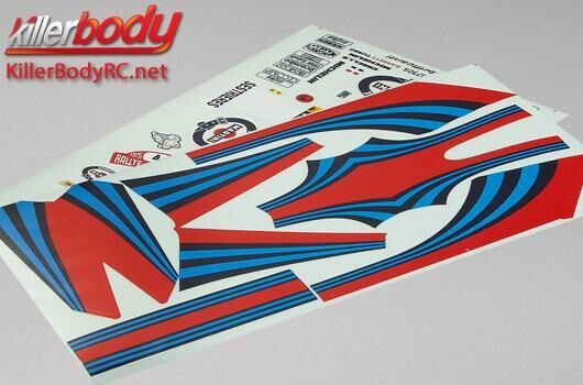 KillerBody Aufkleber 1/10 Touring Scale Lancia Delta HF Integrale / KBD48291