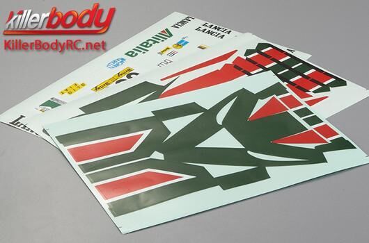 KillerBody Aufkleber 1/10 Touring Scale Lancia Stratos (1977 Giro dItalia) / KBD48313