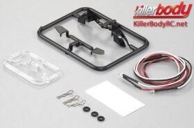 KillerBody Lichtset 1/10 TC/Drift Scale LED Spiegel mit LED Unit Set / KBD48360