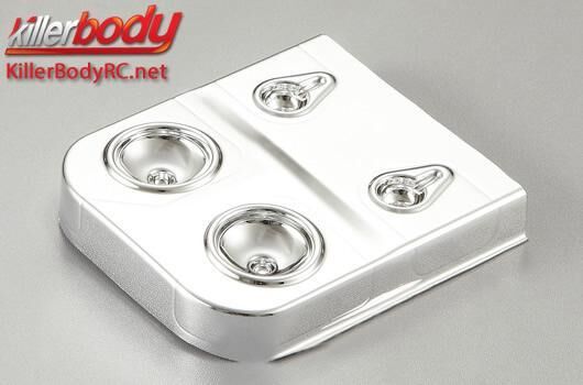 KillerBody Karosserie Teilen 1/10 Crawler Scale Chrome Scheinwerferträger für Warrior / KBD48449