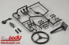 KillerBody Karosserie Teilen 1/10 Crawler Scale Schwarz Plastik Teile für Warrior / KBD48450