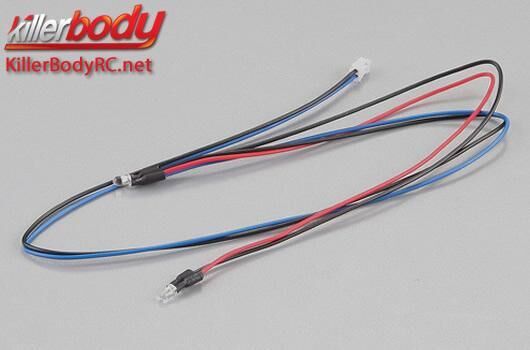 KillerBody Lichtset 1/10 Scale LED Unit Set 2x Blau 3mm LEDs / KBD48460