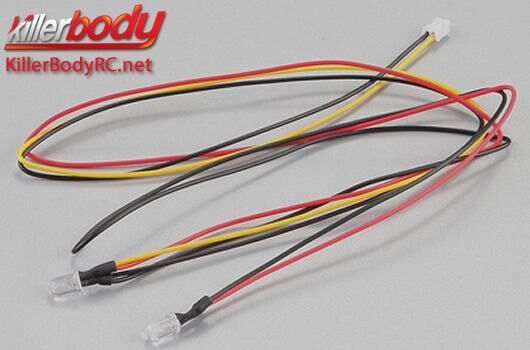 KillerBody Lichtset 1/10 Scale LED Unit Set 2x Gelb 5mm LEDs / KBD48461