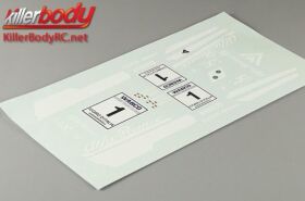 KillerBody Aufkleber 1/10 Touring Scale Alfa Romeo 75...