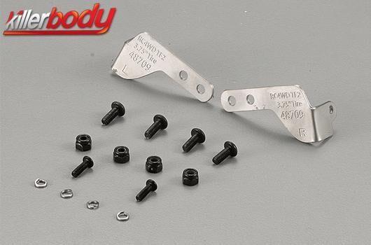 KillerBody Karosserie Zubehör 1/10 Crawler Scale Bumperhalterung für 3.75 Reifen RC4WD TF2 LWB / KBD48709