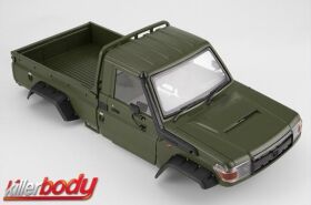 KillerBody Karosserie 1/10 Crawler Traxxas TRX-4 Scale Fertig lackiert Box Toyota Land Cruiser 70 Military Green / KBD48733