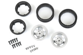 Pro-Line Felgen 1/10 Crawler 1.55 Slot Mag Aluminium Bead-Loc Silber (2 Stk.) / PRO279800