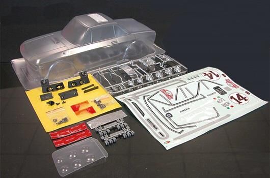 Rally Legends Karosserie 1/10 Rally Scale Unlackiert Lancia Fulvia HF mit Aufklebern und Zubehör / EZRL2425