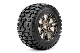Roapex Reifen 1/8 Monster Truck montiert 0 offset Chrome...