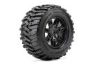 Roapex Reifen 1/8 Monster Truck montiert 0 offset Schwarz Felgen 17mm Hex Morph (2 Stk.) / RXR4005-B0
