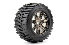 Roapex Reifen 1/8 Monster Truck montiert 0 offset Chrome...