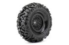 Roapex Reifen 1/10 Crawler montiert 1.9 Schwarz Felgen 12mm Hex Booster (2 Stk.) / RXR6001-B