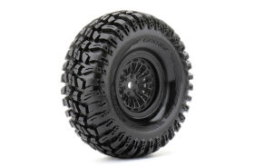 Roapex Reifen 1/10 Crawler montiert 1.9 Schwarz Felgen...