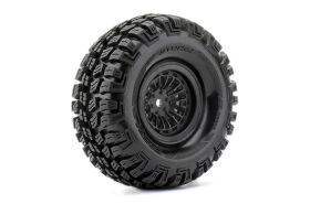 Roapex Reifen 1/10 Crawler montiert 1.9 Schwarz Felgen...