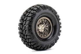 Roapex Reifen 1/10 Crawler montiert 1.9 Chrome Schwarz...