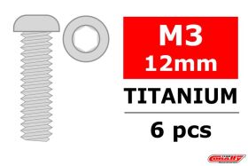 Team Corally Titanschrauben M3 x 12mm Innensechskant...