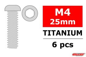 Team Corally Titanschrauben M4 x 25mm Innensechskant...