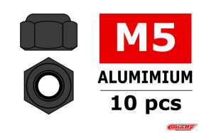 Team Corally Aluminium Sechskantmutter Selbstsichernd M5...